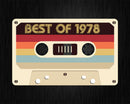 Best Of 1978 48th Birthday Gifts Cassette Tape Vintage Svg