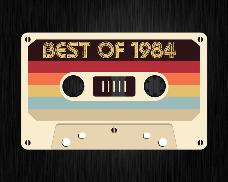 Best Of 1984 38th Birthday Gifts Cassette Tape Vintage Svg