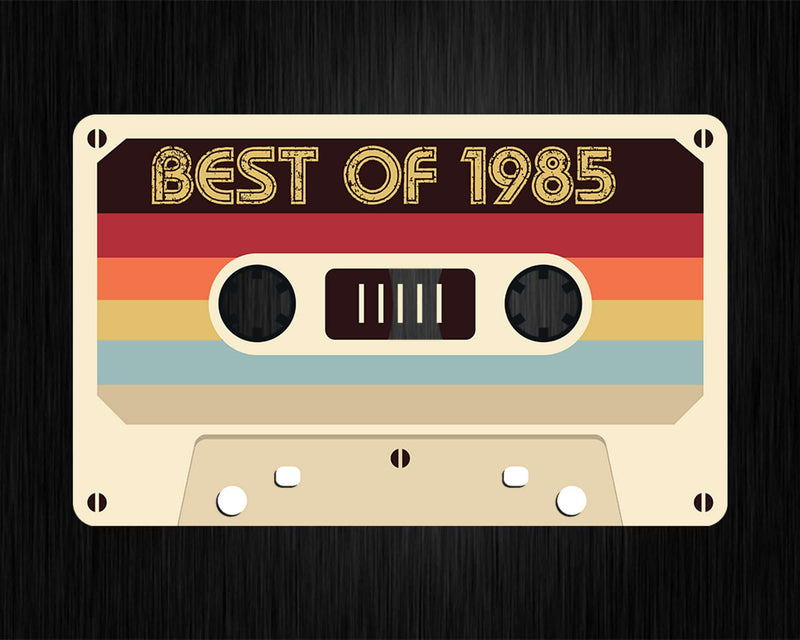 Best Of 1985 37th Birthday Gifts Cassette Tape Vintage Svg