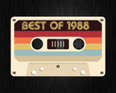Best Of 1988 34th Birthday Gifts Cassette Tape Vintage Svg