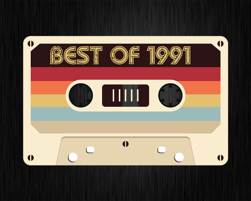 Best Of 1991 31st Birthday Gifts Cassette Tape Vintage Svg