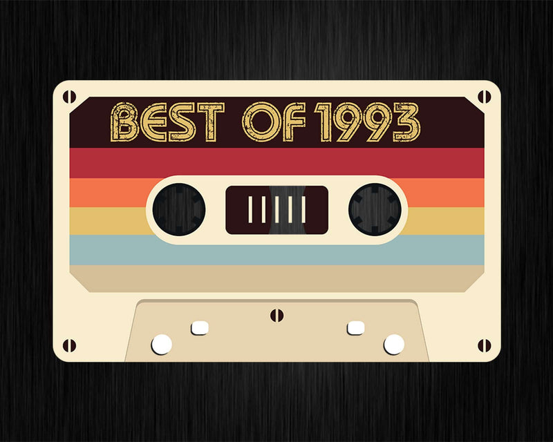 Best Of 1993 29th Birthday Gifts Cassette Tape Vintage Svg