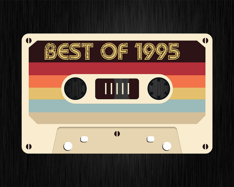 Best Of 1995 27th Birthday Gifts Cassette Tape Vintage Svg