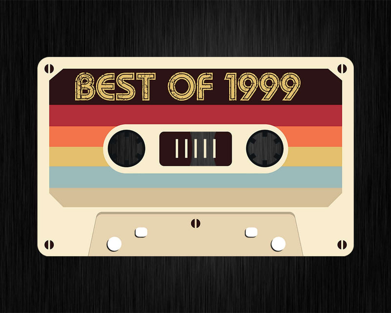 Best Of 1999 23rd Birthday Gifts Cassette Tape Vintage Svg