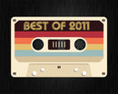Best Of 2011 11th Birthday Gifts Cassette Tape Vintage Svg