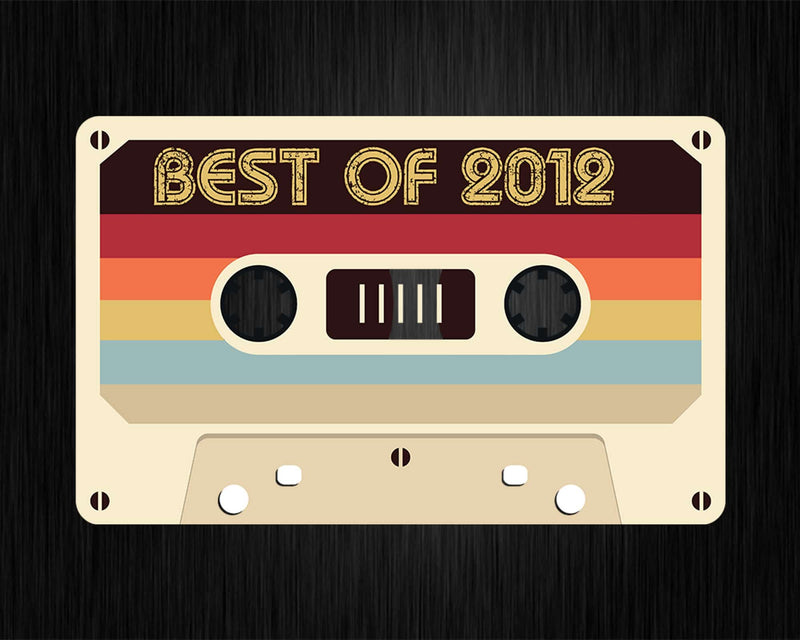 Best Of 2012 10th Birthday Gifts Cassette Tape Vintage Svg