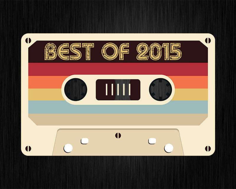 Best Of 2015 7th Birthday Gifts Cassette Tape Vintage Svg