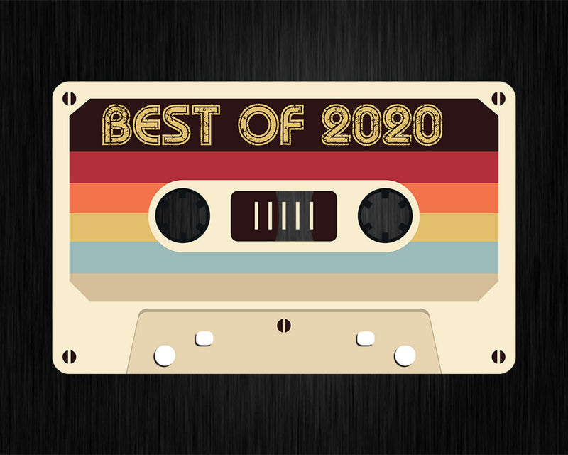 Best Of 2020 2nd Birthday Gifts Cassette Tape Vintage Svg