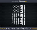 Best Pop Ever Vintage American Flag svg png dxf digital cut
