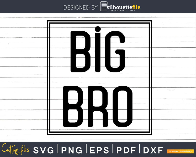 Big Bro birthday t-shirt design svg Dxf png cutting files