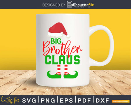 Big Brother Claus Family Matching Santa Christmas SVG