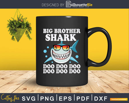 Big Brother Shark Doo Svg Png Dxf Instant Cut Files