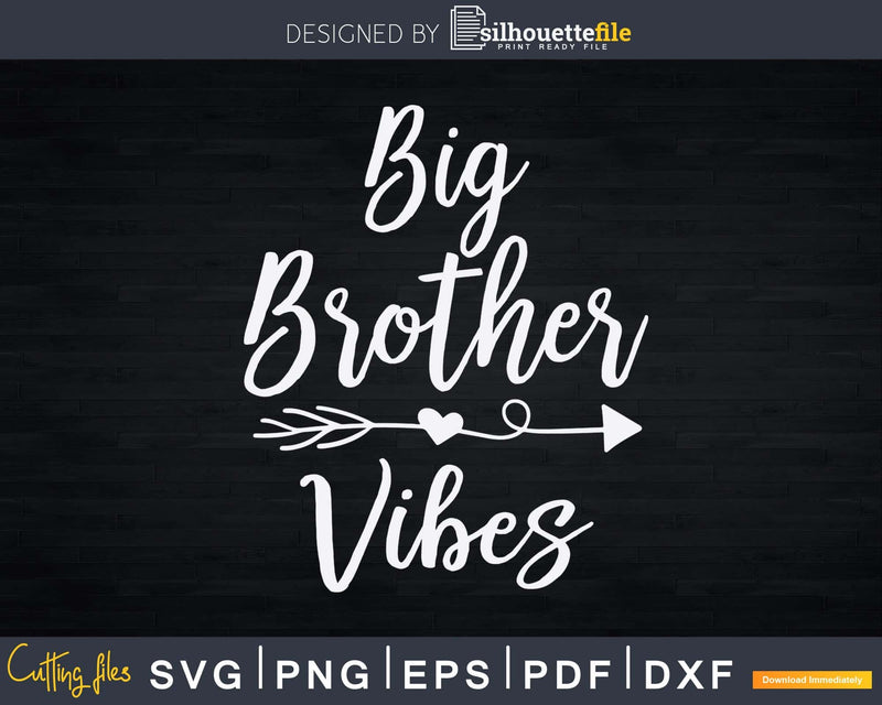 Big Brother Vibes Announcement Shirt with Arrow and Heart