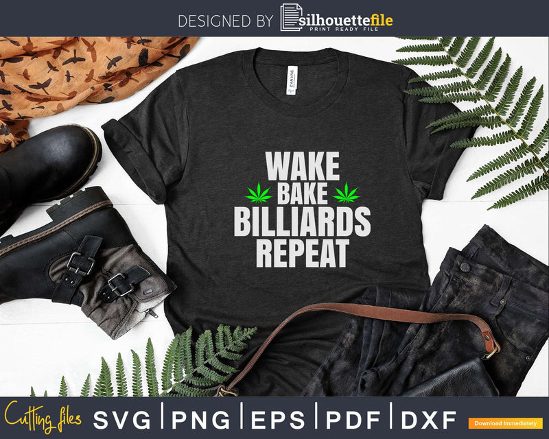 Billiards Cannabis Marijuana Weed Smoker Svg Png Tshirt