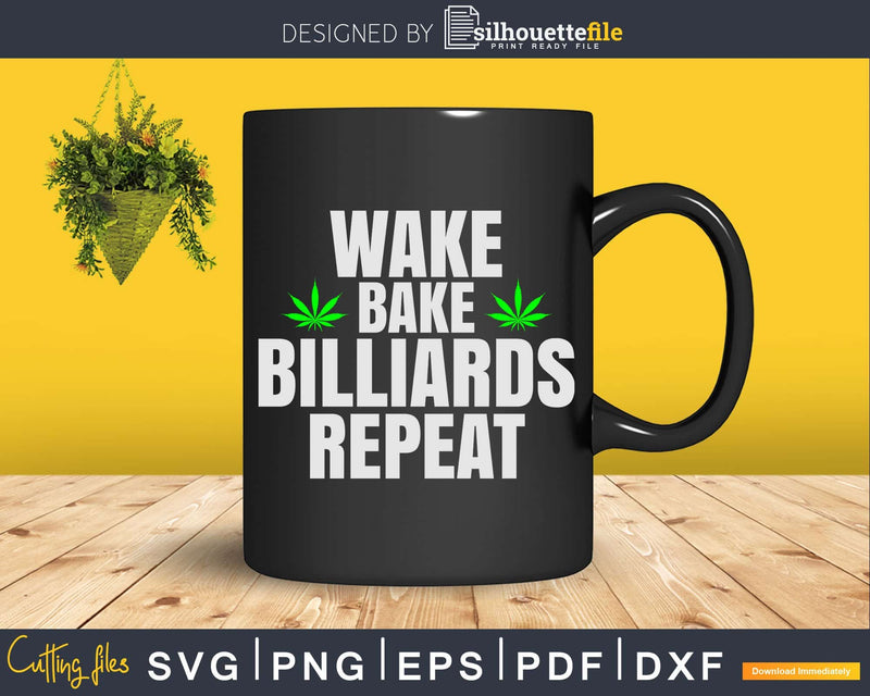 Billiards Cannabis Marijuana Weed Smoker Svg Png Tshirt