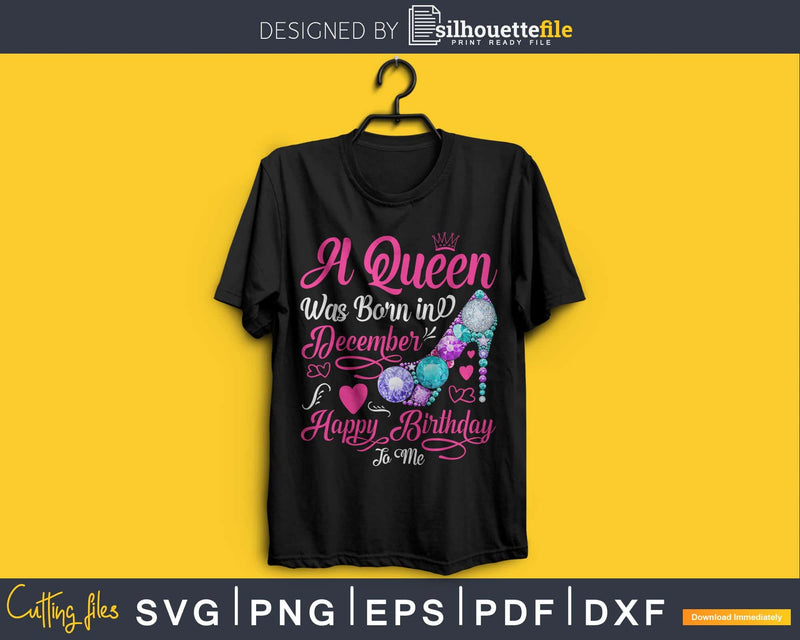 A queen was born in December PNG PDF Files