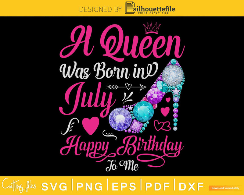 A queen was born in July PNG PDF Files