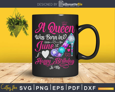 A queen was born in June PNG PDF Files