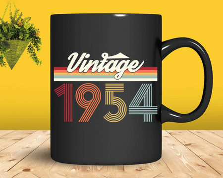Birthday Svg Vintage Classic Born In 1954 Png T-shirt