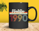 Birthday Svg Vintage Classic Born In 1990 Png T-shirt