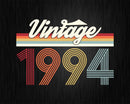 Birthday Svg Vintage Classic Born In 1994 Png T-shirt