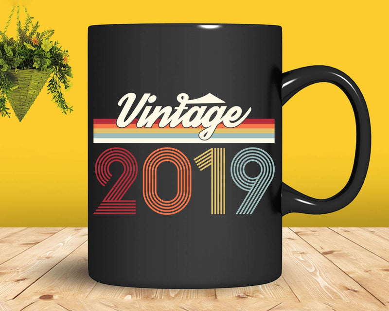 Birthday Svg Vintage Classic Born In 2019 Png T-shirt