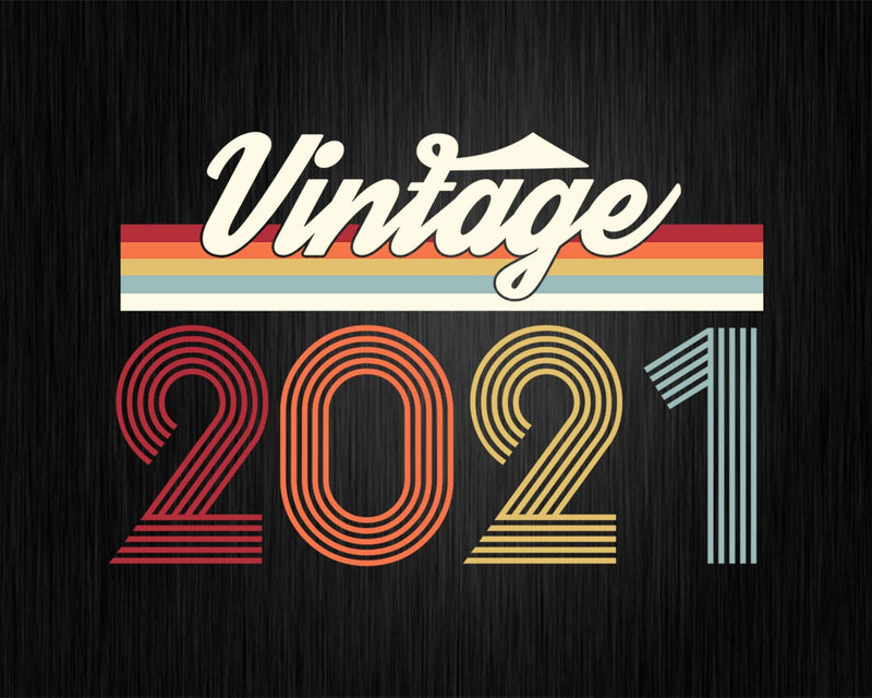 Birthday Svg Vintage Classic Born In 2021 Png T-shirt