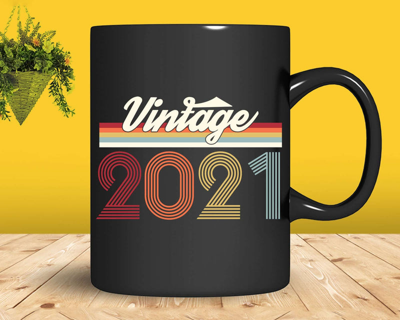 Birthday Svg Vintage Classic Born In 2021 Png T-shirt