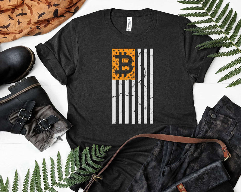Bitcoin American Flag BTC USA Crypto Currency Blockchain