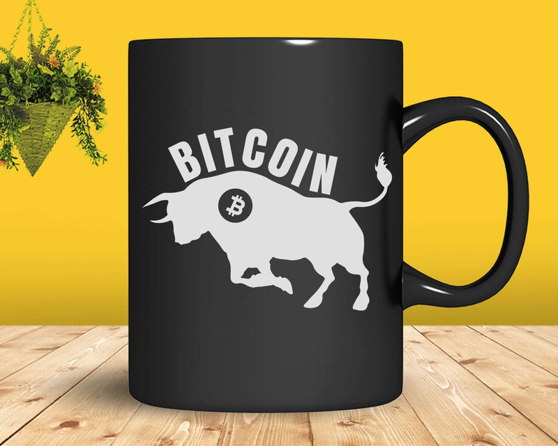 Bitcoin Bull BTC Crypto Currency Traders Blockchain Miners