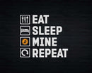 Bitcoin Eat Sleep Mine Repeat Svg Png Printable Cut Files