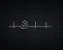 Bitcoin Heartbeat Blockchain Digital Currency Funny Svg Png