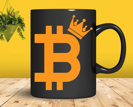 Bitcoin Original the Crypto King Svg Png Digital Cut Files