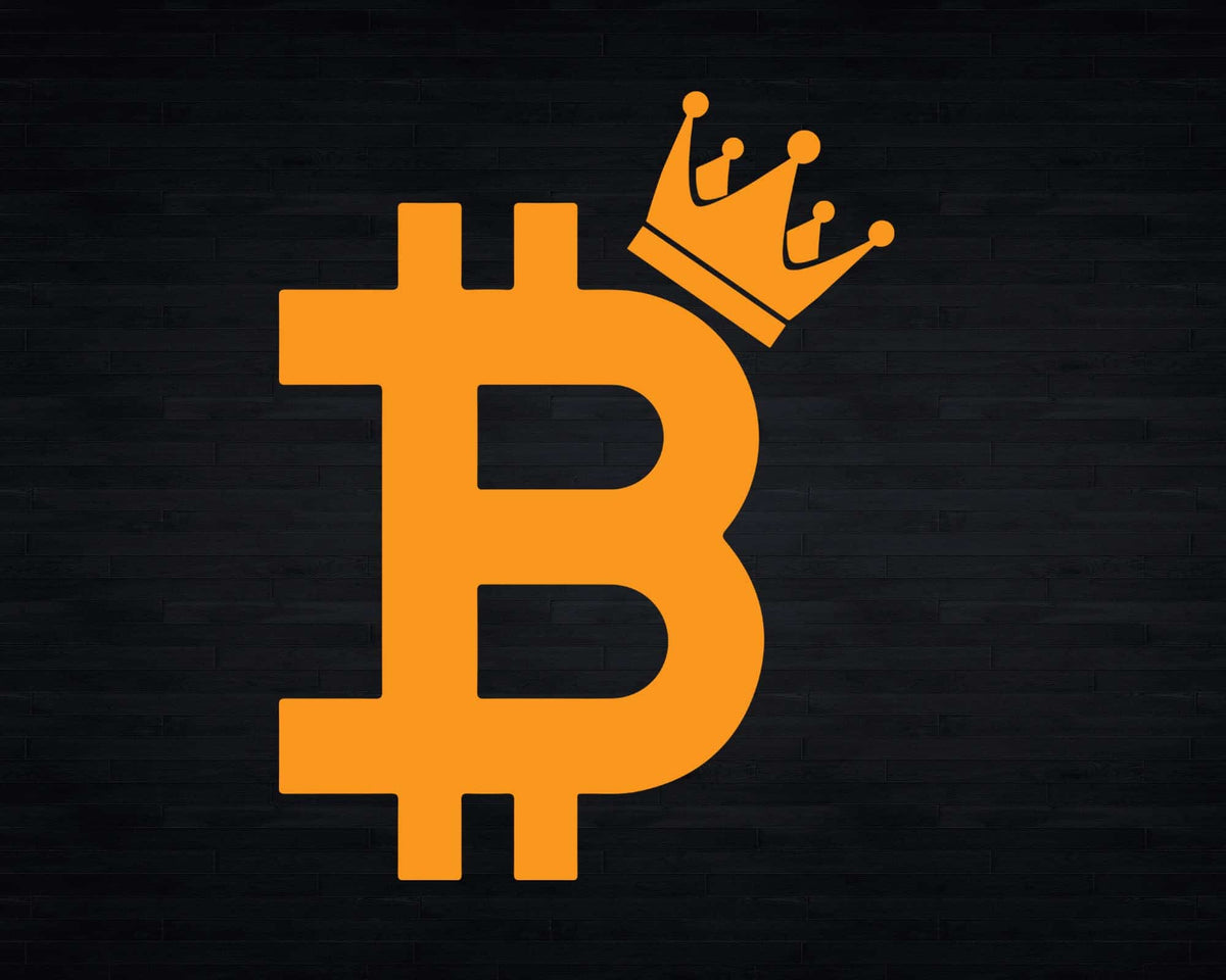 Bitcoin Original Bitcoin the Crypto King Svg Png Digital Cut |  SilhouetteFile