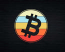 Bitcoin Sunset Retro BTC Crypto Cryptocurrency Svg Png