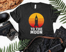 Bitcoin To The Moon BTC Rocket Crypto Currency Blockchain
