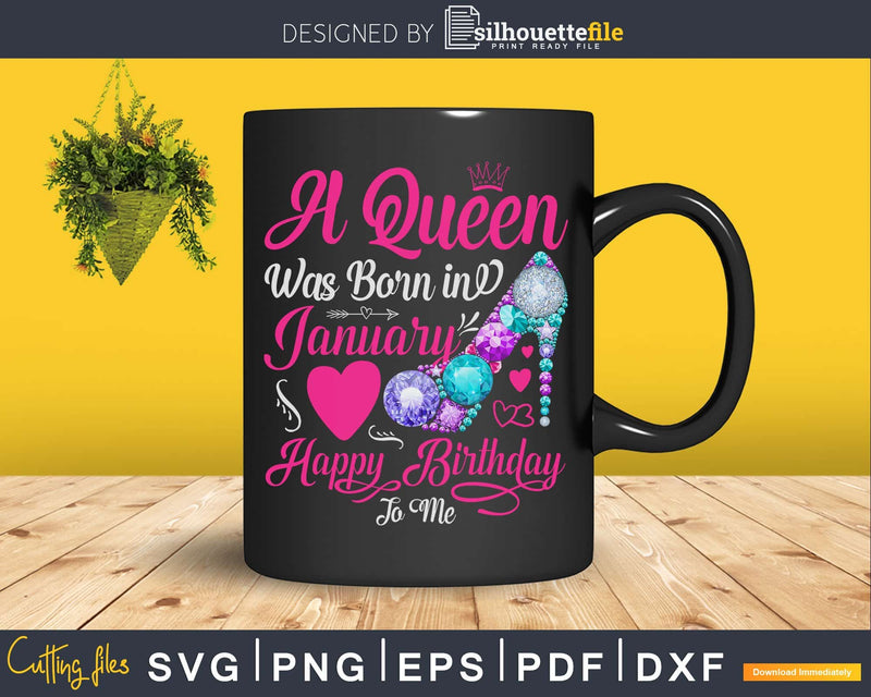 A queen was born in January PNG PDF Files