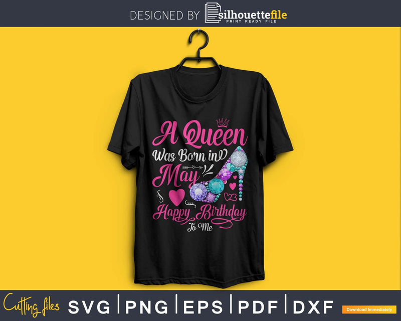 A queen was born in May PNG PDF Files