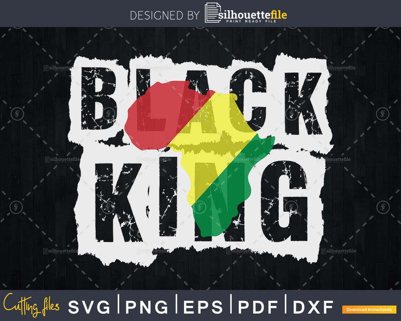 Black King History Month Africa Tribal svg cut files