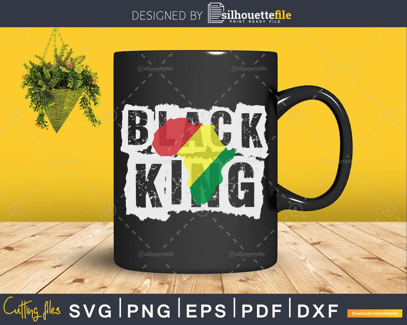 Black King History Month Africa Tribal svg cut files