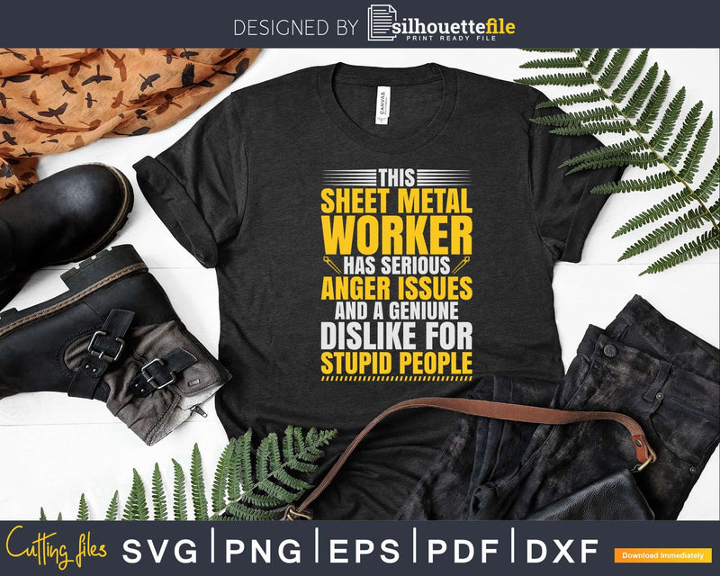 Blacksmith Smith Anger Issues Forger Sheet Metal Worker Svg