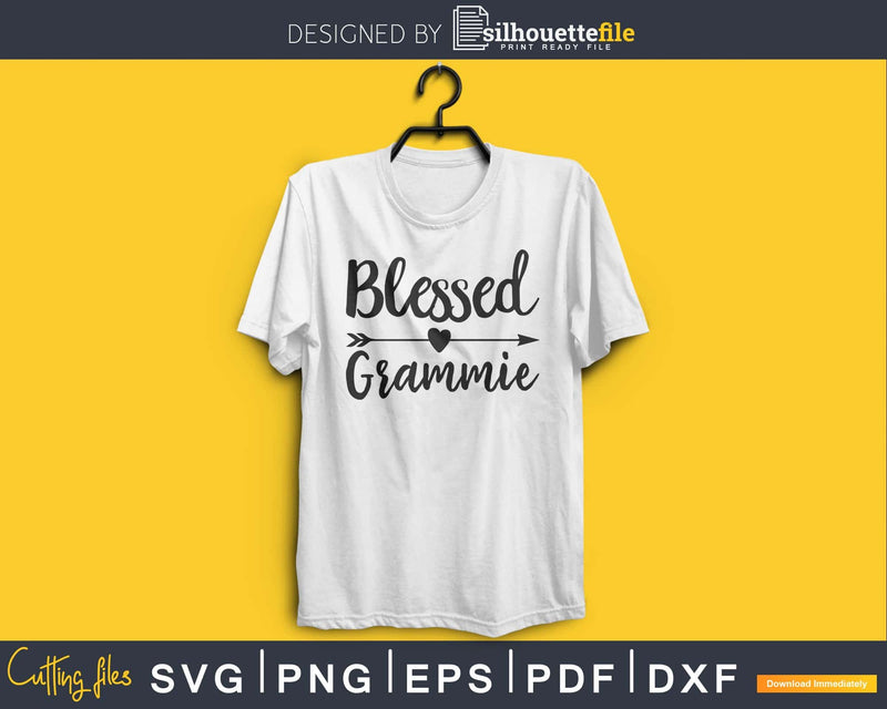 Blessed Grammie SVG cricut print-ready file