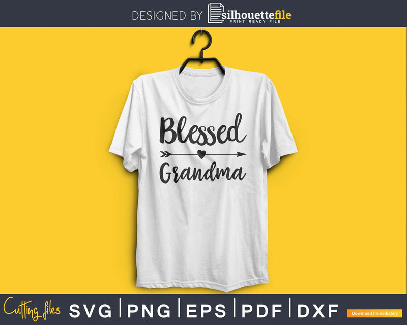 Blessed Grandma SVG digital cutting printable file