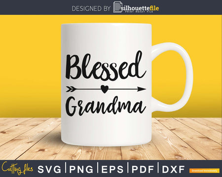 Blessed Grandma SVG digital cutting printable file