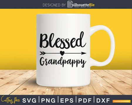 Blessed Grandpappy SVG digital cutting file
