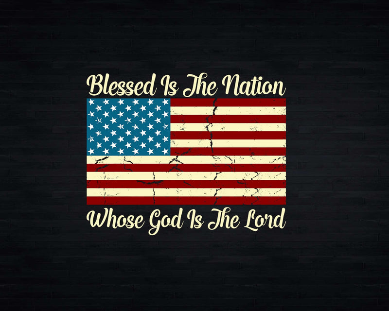 Blessed Is The Nation Whose God Lord Prayer Svg Png Cricut
