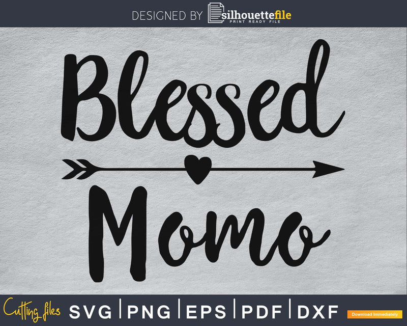 Blessed Momo SVG cutting silhouette file