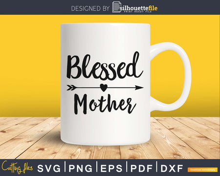 Blessed Mother SVG Cutting printable PNG file