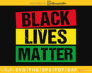 BLM svg - Distressed Black Lives Matter craft cut file