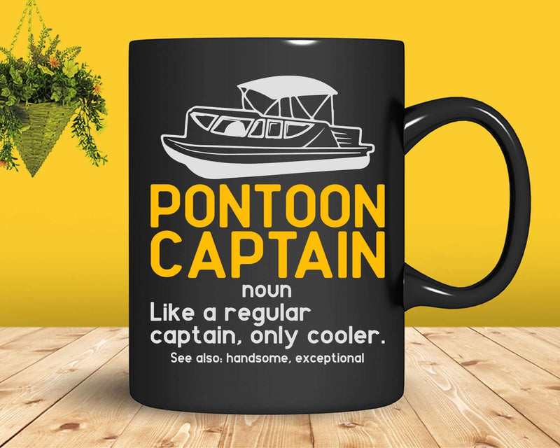 Pontoon Captain Definition Funny Boat Pontooning Boating